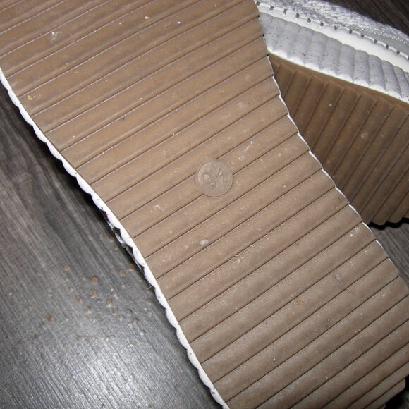 White Woven Persephone Platform Sneakers 9.5 - Picture 8 of 9